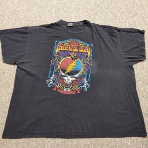 Liquid Blue Grateful Dead Shirt Mens 5XLT Black Steal Your Face Graphic Band Tee